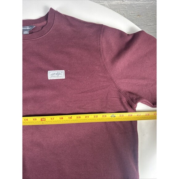 Eddie Bauer Men's Heavyweight Crewneck Sweatshirt XXL Maroon Outdoor - Picture 6 of 7